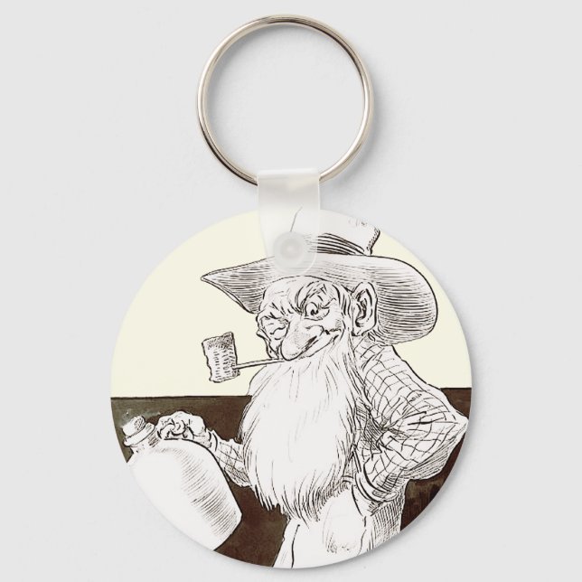J P Bernard Moonshiner (Sepia) Keychain (Front)