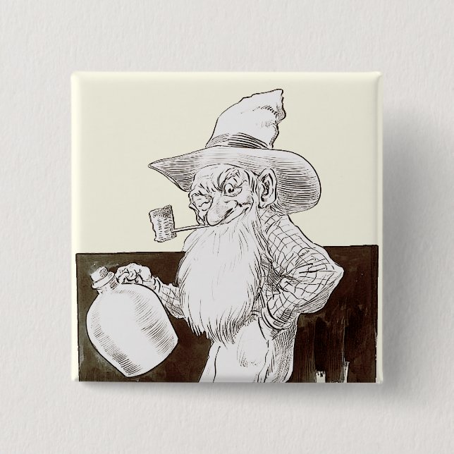 J P Bernard Moonshiner (Sepia) Pinback Button (Front)