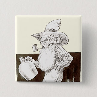 J P Bernard Moonshiner (Sepia) Pinback Button