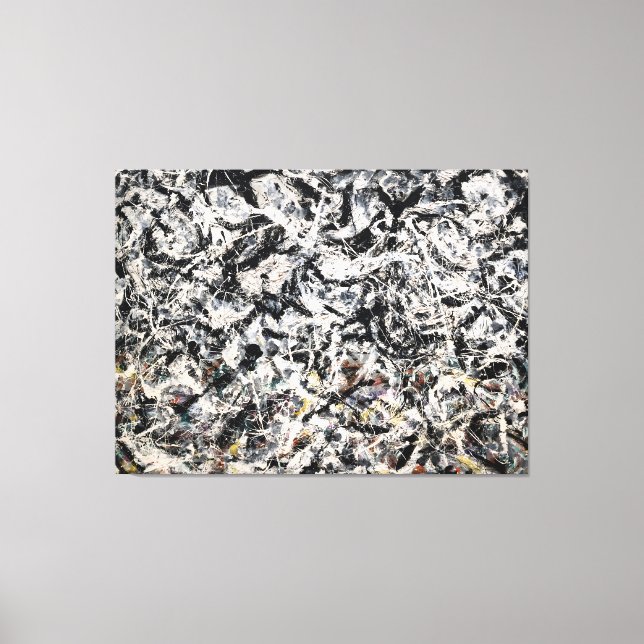 J. P. - GREYED RAINBOW - 1953 - Action Painting -  Canvas Print (Front)