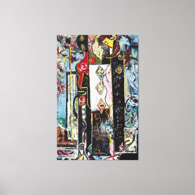 J. P. - MALE and FEMALE - 1942-1943 - Abstract - Canvas Print (Front)