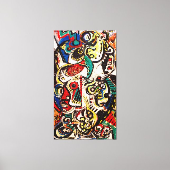 J. P. - MASQUED IMAGE - 1938 - Abstract - Canvas Print (Front)
