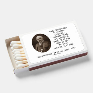 J.P. Morgan First Step Towards Getting Somewhere Matchboxes