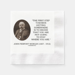 J.P. Morgan First Step Towards Getting Somewhere Napkins