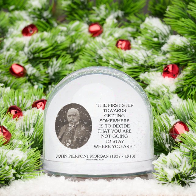 J.P. Morgan First Step Towards Getting Somewhere Snow Globe (Christmas)