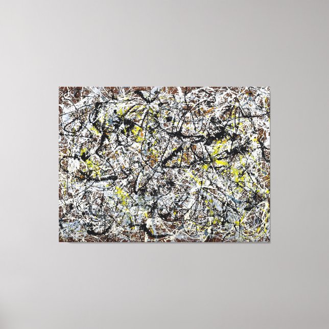 J. P. - MURAL ON INDIAN RED GROUND - 1950 - CANVAS PRINT (Front)