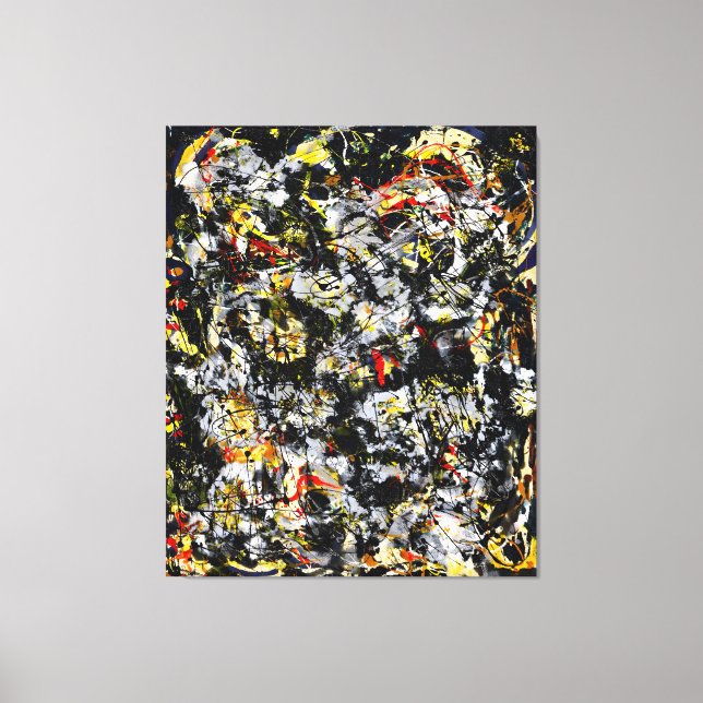 J. P. - Number 4 - 1951 - Action painting - Canvas Print (Front)