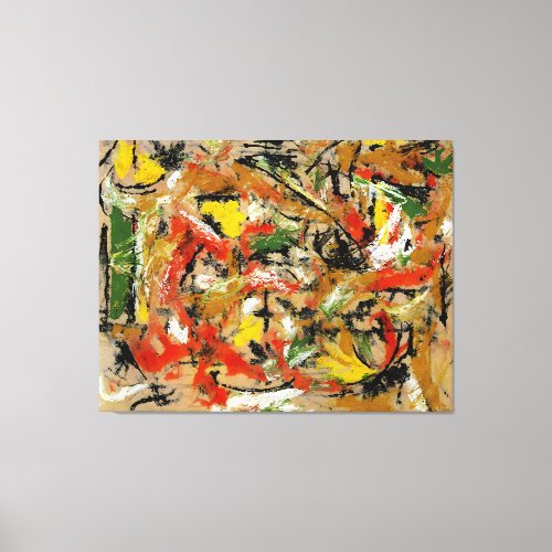 J P _ UNTITLED _ 1953_54 _Abstract Expressionism Canvas Print