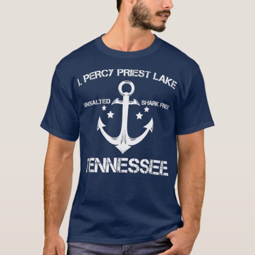 J PERCY PRIEST LAKE TENNESSEE Funny Fishing Gift T_Shirt