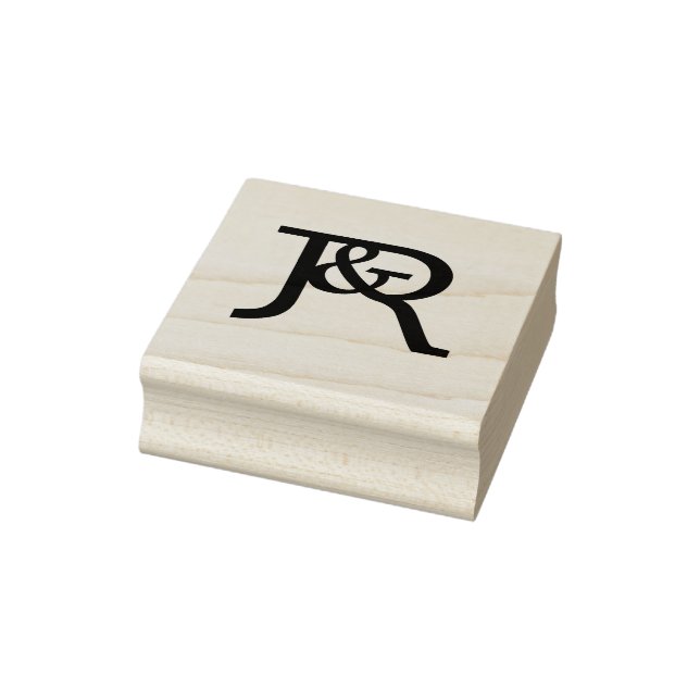 J&R Monogram wedding Rubber Stamp (Stamp)