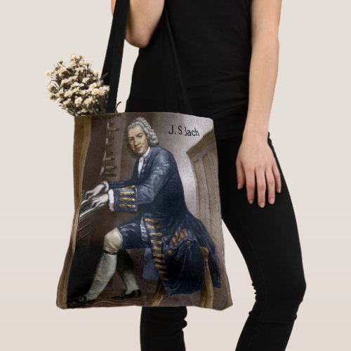 JS Bach at the Pipe Organ_ Organists Music Book Tote Bag