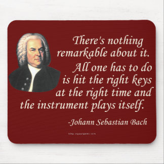 J.S. Bach on Playing Mouse Pad