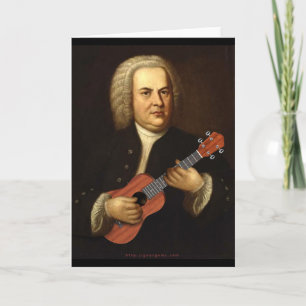 J.S. Bach on Uke Card