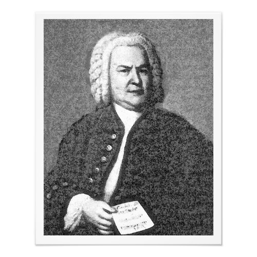 JS Bach Portrait  Photo Print