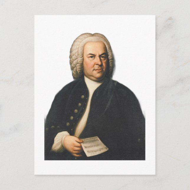 J.S. Bach portrait Postcard (Front)