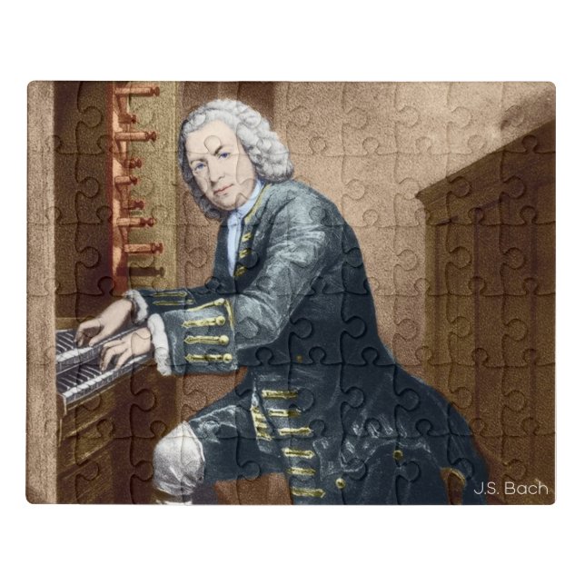 J.S. Bach Poster Jigsaw Puzzle (Puzzle Horizontal)