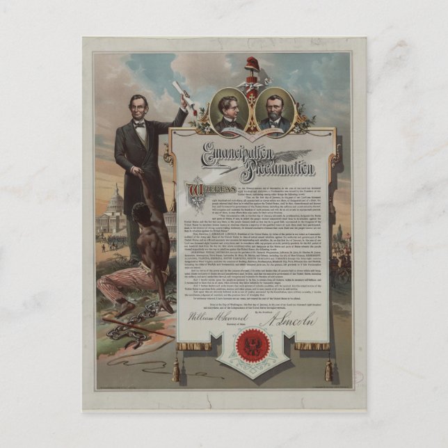 J. S. Smith & Co. copy Emancipation Proclamation Postcard (Front)
