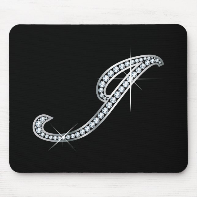 J Script "Diamond Bling" Mouse Pad (Front)