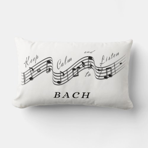 J Sebastian Bach Best Classical Music Composer Lumbar Pillow
