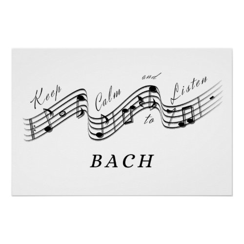 J Sebastian Bach Best Classical Music Composer Poster