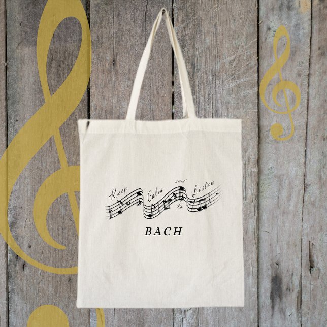 J Sebastian Bach Best Classical Music Composer Tote Bag (Creator Uploaded)