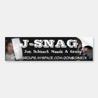 J-SNAG BUMPER STICKER