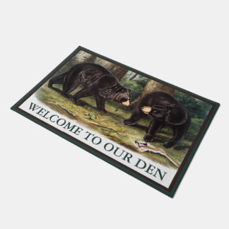 J.W. Audubon - Ursus Americanus Black Bear Doormat
