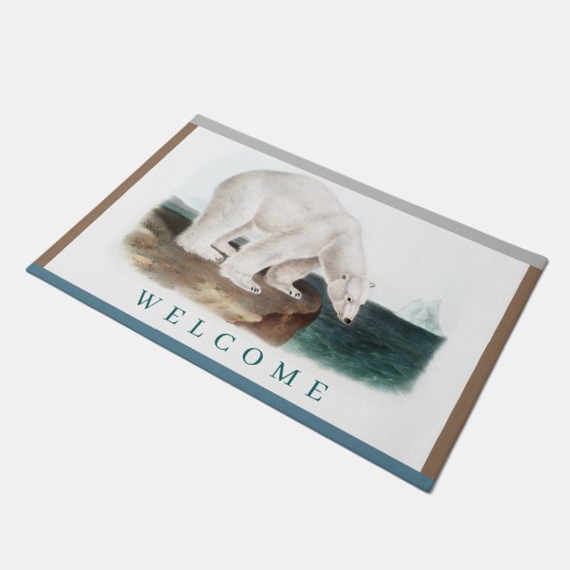 J.W. Audubon - Ursus Maritimus Polar Bear Doormat (Angled)