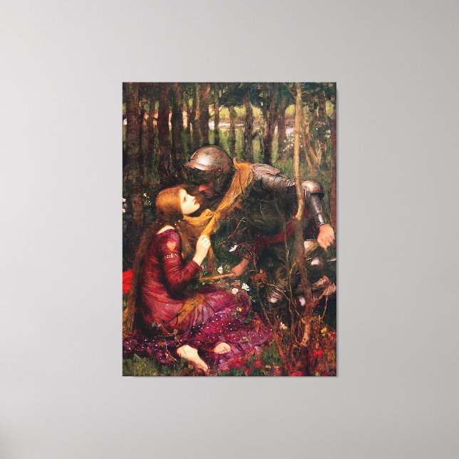  J. WATERHOUSE - THE BEAUTIFUL LADY WITHOUT MERCY  CANVAS PRINT (Front)