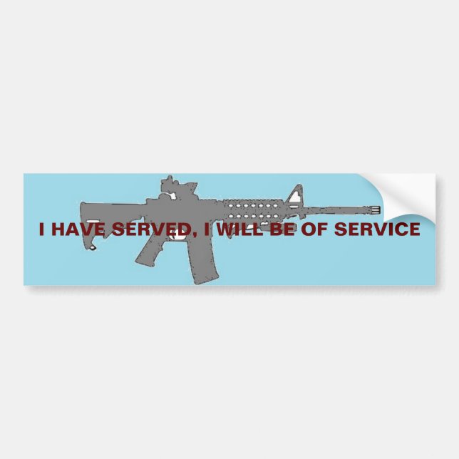 J. Wick I have served I will be of service Sticker (Front)
