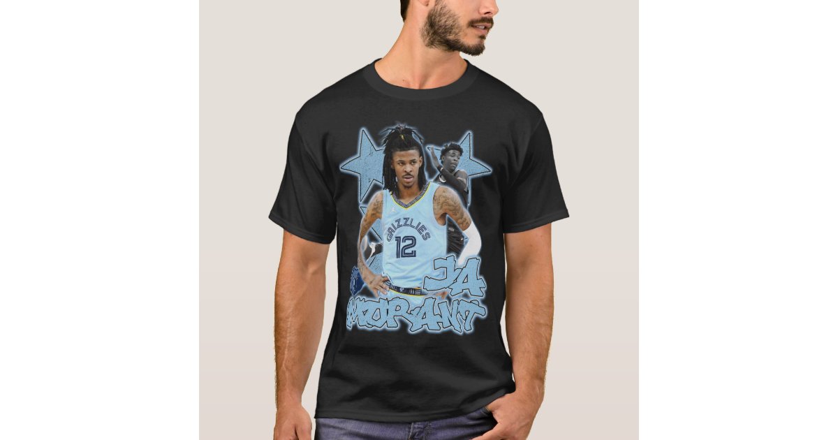 Vintage 90s Basketball Bootleg Style T-shirt Ja Morant 