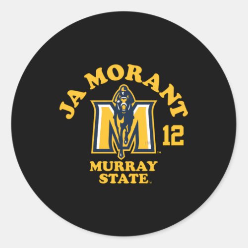 Ja Morant Murray State Racers Basketball Fit Classic Round Sticker