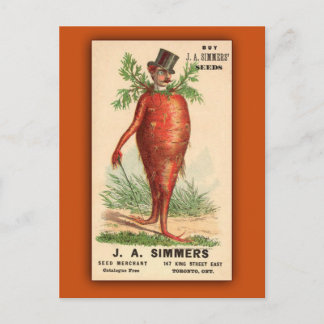 JA Simmers Seeds Vintage Ad Postcard