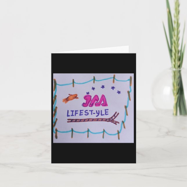 Jaa Lifestyle Company Logo Panting  Card (Front)