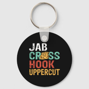 Jab Cross Hook Uppercut Boxer Workout Men Women Ki Keychain