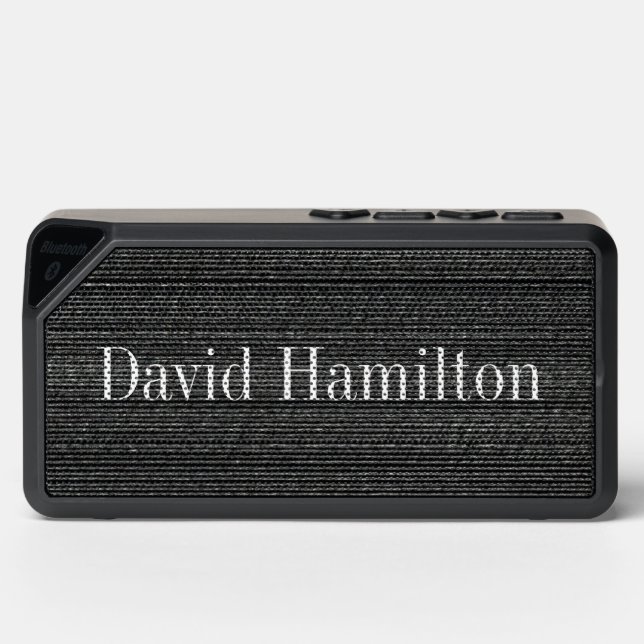 Jabba Graphite Black Men's Bluetooth Speaker (Front)