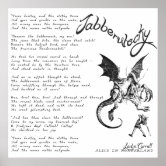 jabberwocky poem printable