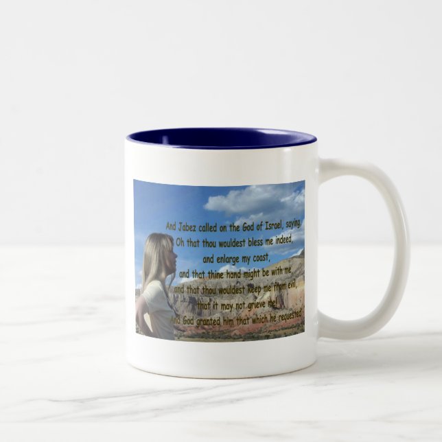 Jabez Prayer, who is He Two-Tone Coffee Mug (Right)