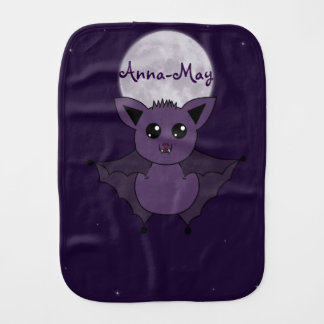 Jac the Bat Flying by night Burp Cloth