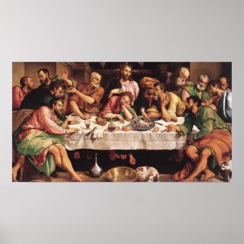 Jacapo Bossano _ Ultima Cena Last Supper 1546 Poster