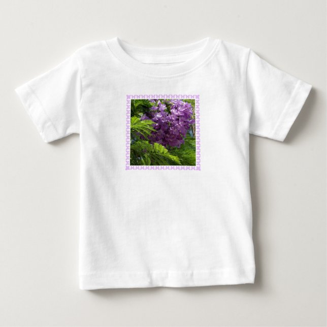Jacaranda and Butterflies T-shirt (Front)