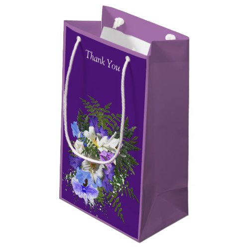 Jacaranda Blooms  Lily Bouquet  Gift Bag