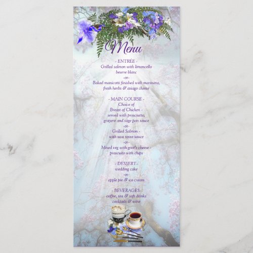 Jacaranda Blooms  Lily  Bouquet Menu