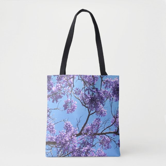 Jacaranda Blossoms Tote Bag (Front)