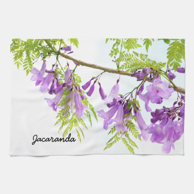 Jacaranda Flower is purple Kitchen Towel (Horizontal)
