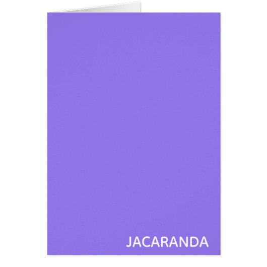Jacaranda purple color cards (Front)