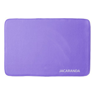 Jacaranda purple color name bath mat