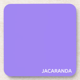 Jacaranda purple color name beverage coaster