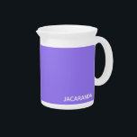 Jacaranda purple color name beverage pitcher<br><div class="desc">Jacaranda purple color name</div>