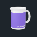 Jacaranda purple color name beverage pitcher<br><div class="desc">Jacaranda purple color name</div>
